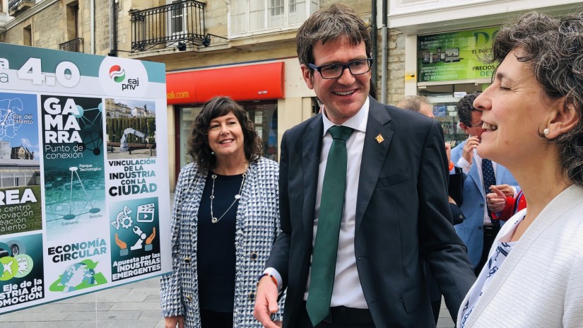 Gorka Urtaran se compromete a conectar los polígonos con Foronda y la alta velocidad para atraer inversión vinculada a la industria 4.0