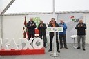 Andoni Ortuzar, Ramiro González y Xabier Agirre participan en la inauguración del batzoki de Ribera Baja, en Rivabellosa