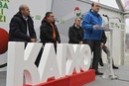 Andoni Ortuzar, Ramiro González y Xabier Agirre participan en la inauguración del batzoki de Ribera Baja, en Rivabellosa