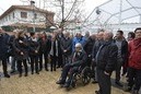 Andoni Ortuzar, Ramiro González y Xabier Agirre participan en la inauguración del batzoki de Ribera Baja, en Rivabellosa