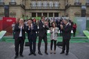 Mitin Vitoria-Gasteiz. Gorka Urtaran, Ramiro González, Izaskun Bilbao, Iñigo Urkullu, Andoni Ortuzar