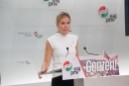 Mireia Zarate y Beatriz Berlanga en la presentación del Alderdi Eguna 2022